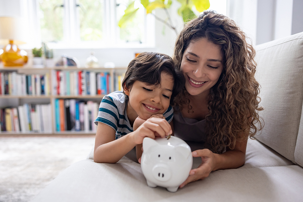 mom kid bank
